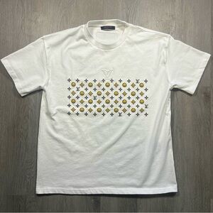 Designer White Patterned T-Shirt